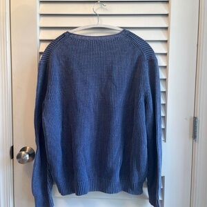 men’s dark blue–indigo VINEYARD VINES nautical fisherman crewneck sweater